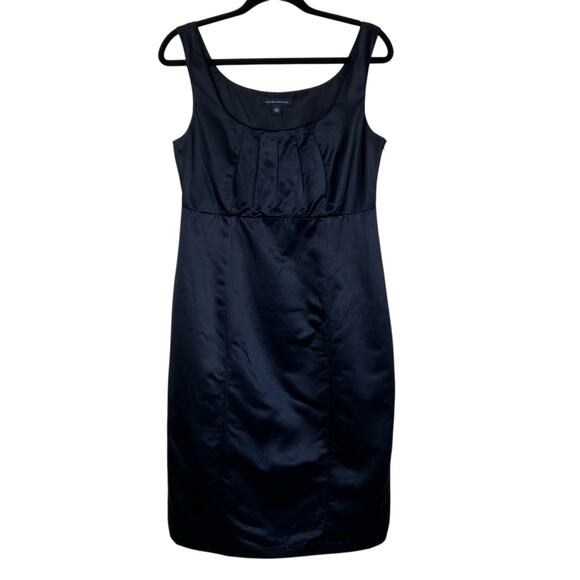 Banana Republic Y2K Sexy Little Black Dress Babydoll Bodice Silk Blend Fitted - Picture 1 of 16